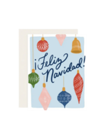 Slightly Stationery Holiday Card - Navidad Ornaments