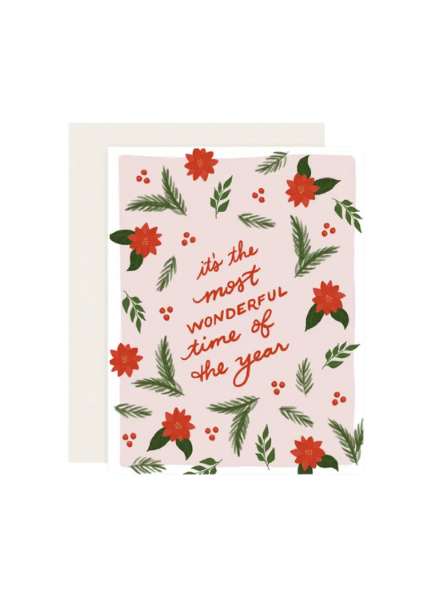 Slightly Stationery Holiday Card - Most Wonderful Time