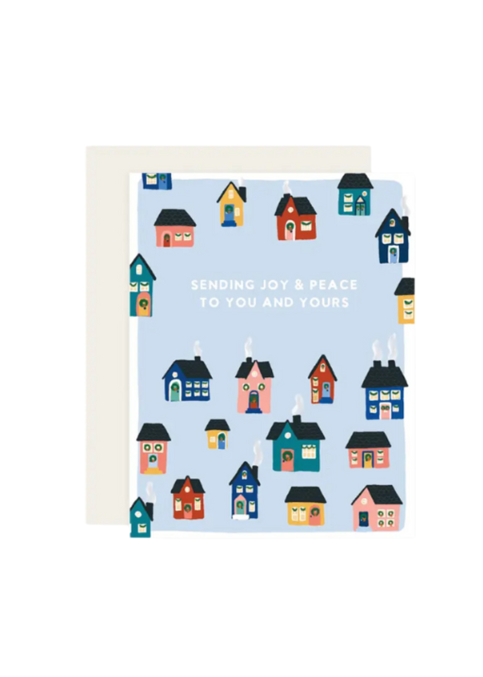 Slightly Stationery Holiday Card - Joy & Peace