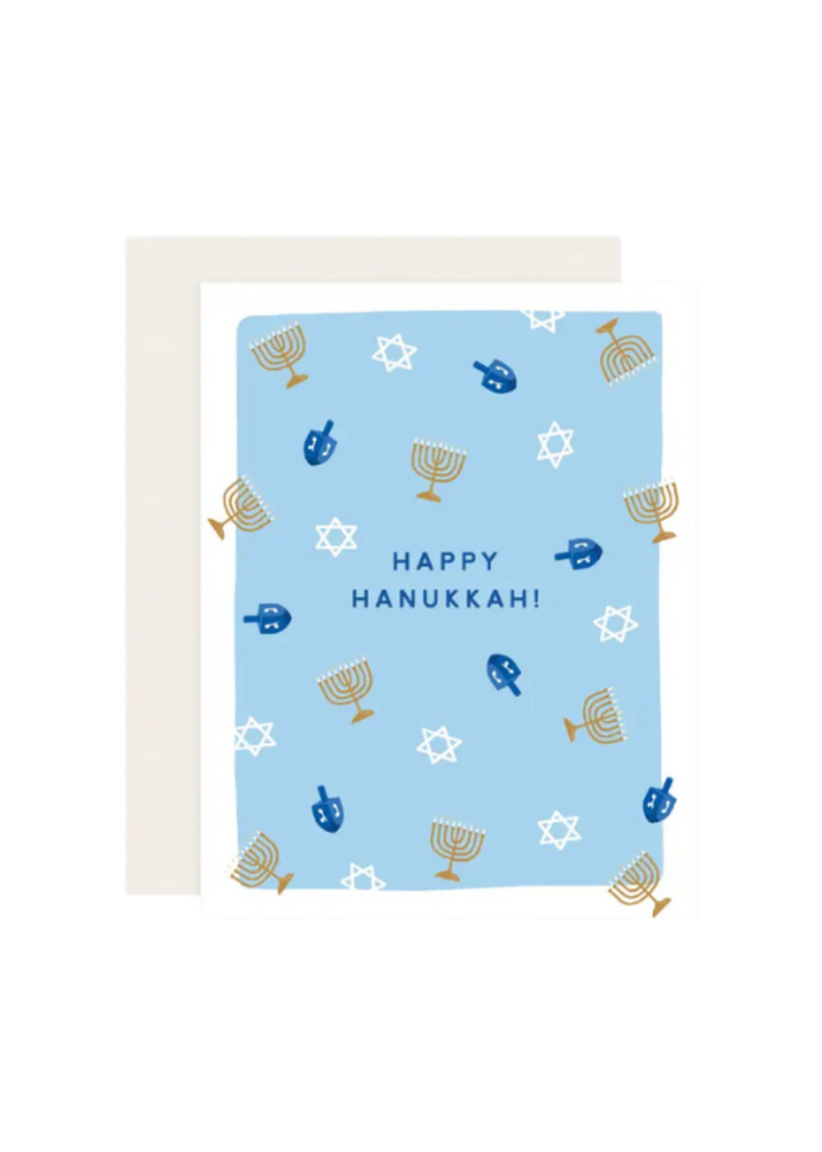 Slightly Stationery Hanukkah Card - Happy Hanukkah