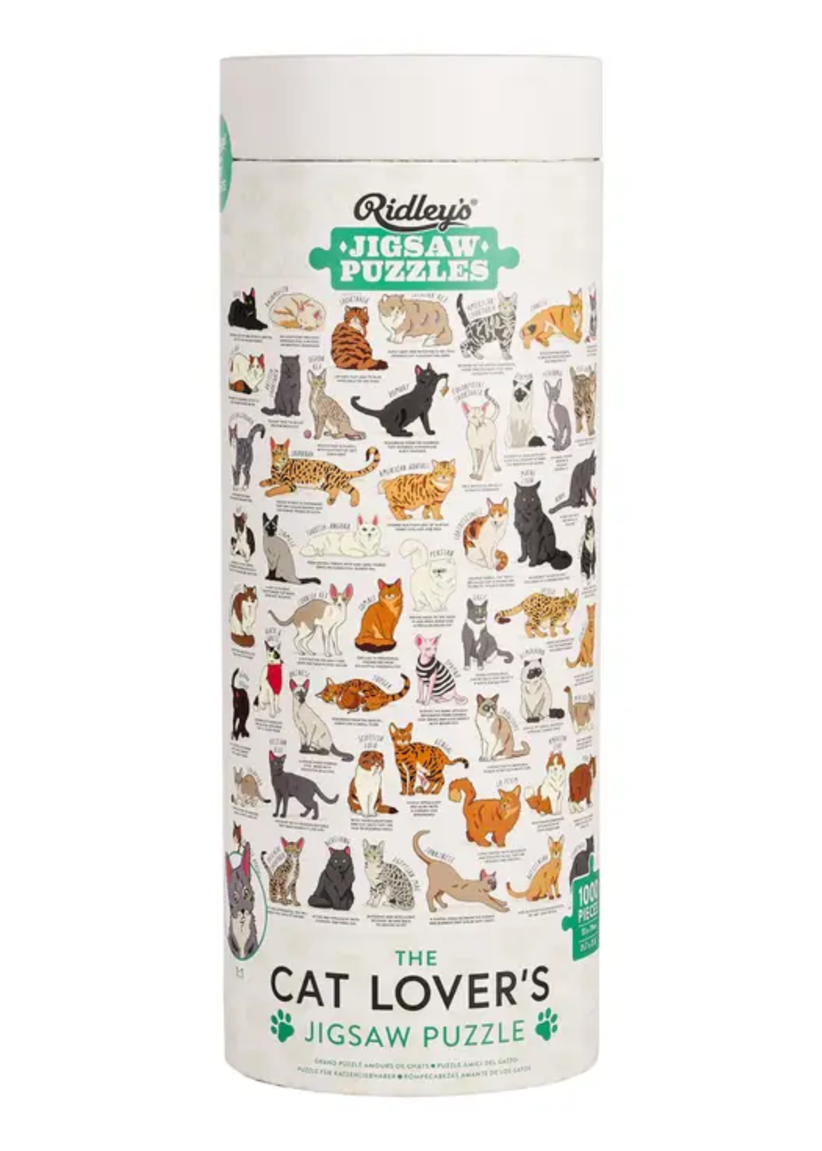 Chronicle Books Cat Lovers 1000 Piece Puzzle
