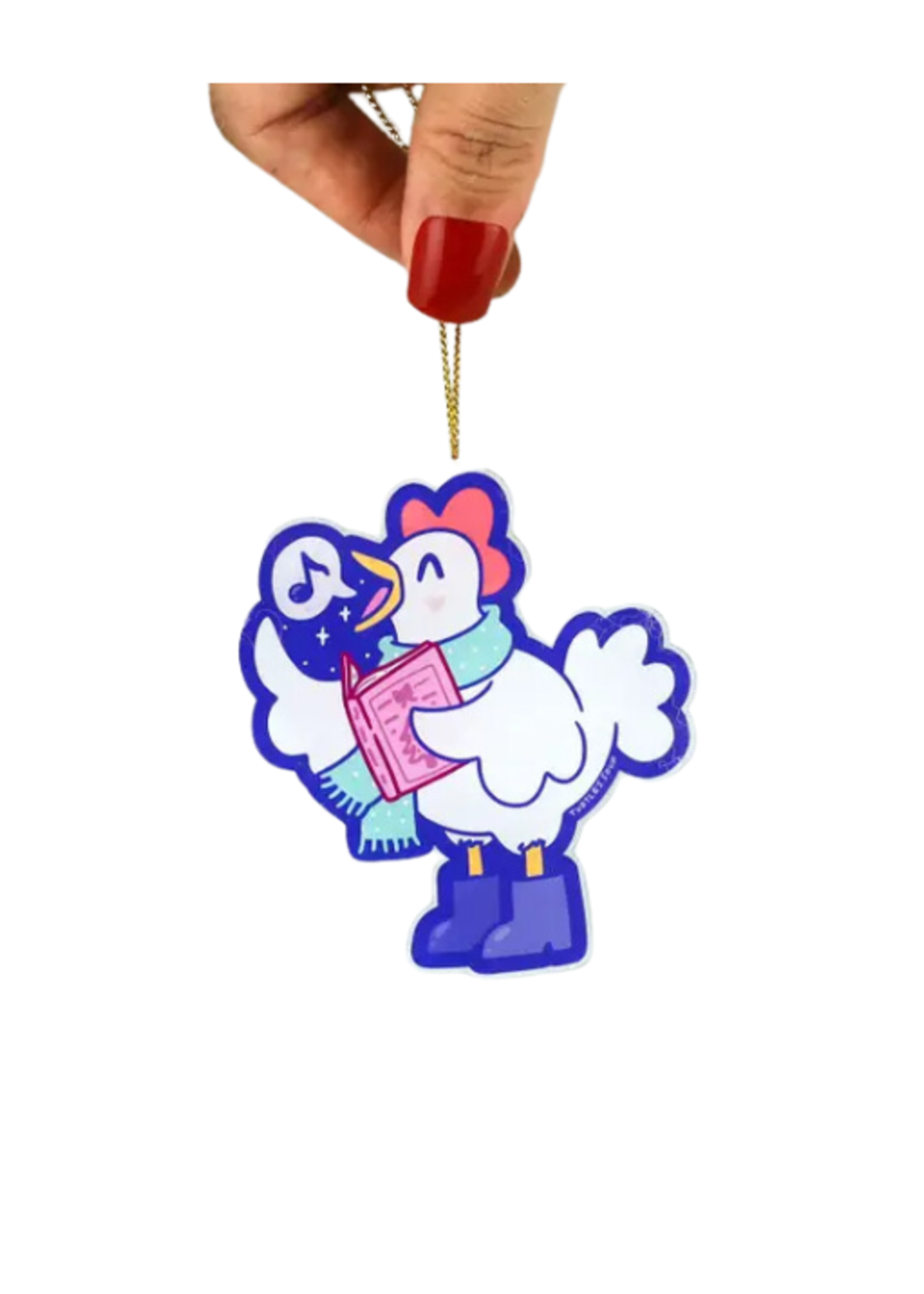 Turtle's Soup Chicken Holiday Ornament