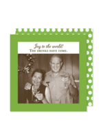 Shannon Martin Joy to The World Holiday Napkin
