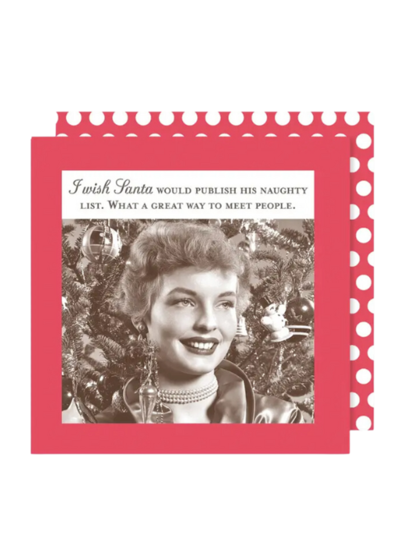 Shannon Martin Naughty List Holiday Napkin