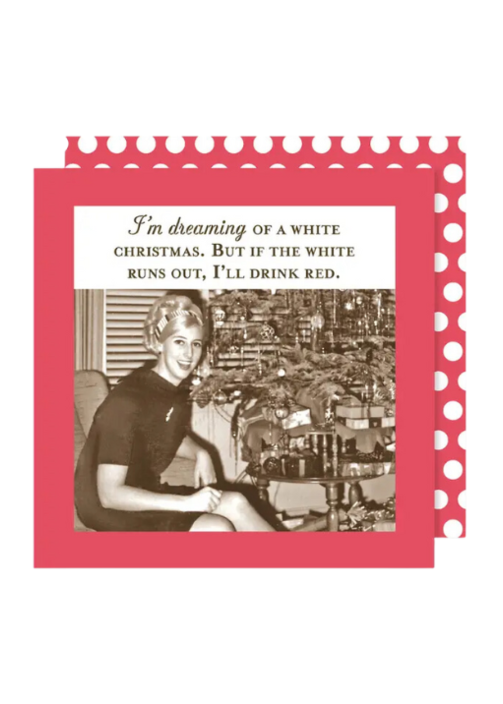 Shannon Martin Dreaming of a White Christmas Holiday Napkin