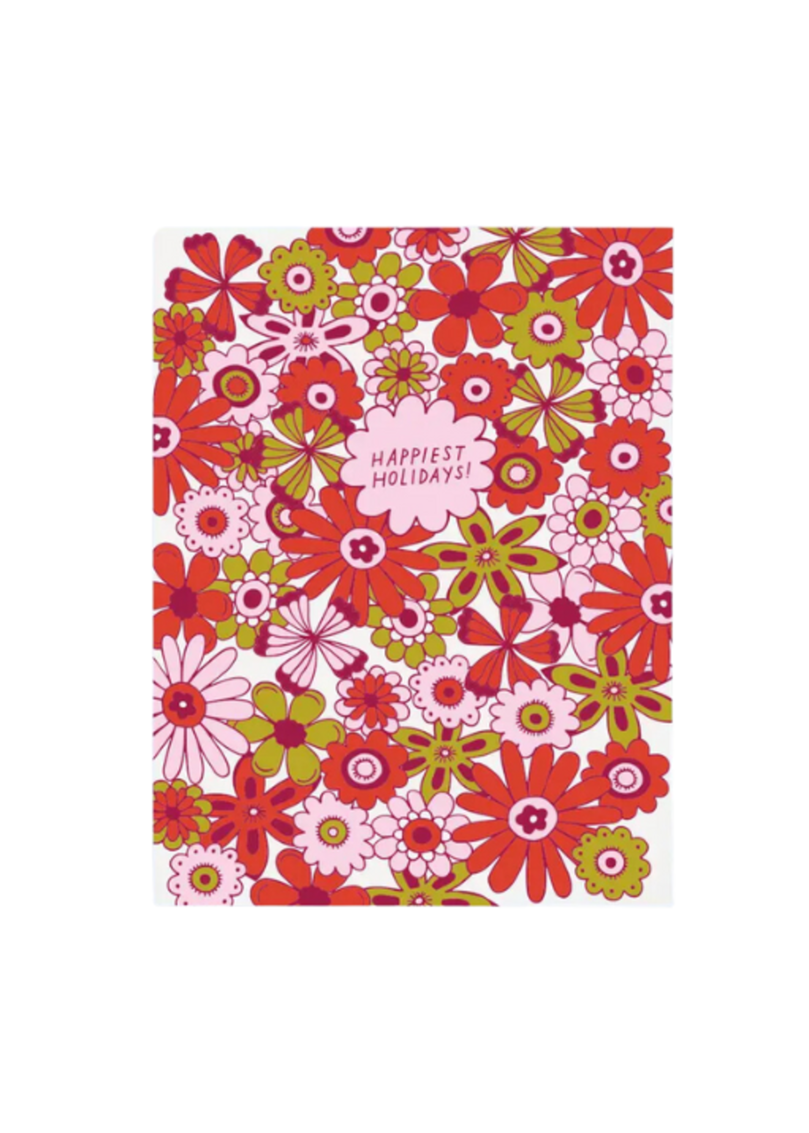 The Good Twin Holiday Card - Retro Flowers