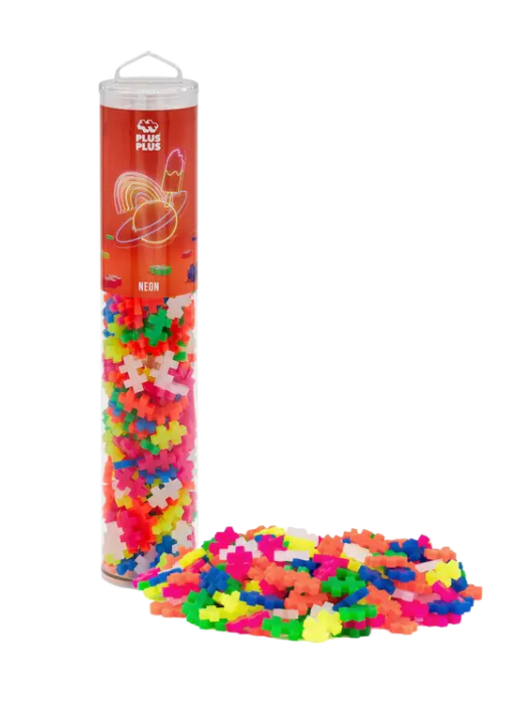 Plus Plus USA Neon Mix 240 pc Plus Plus Tube