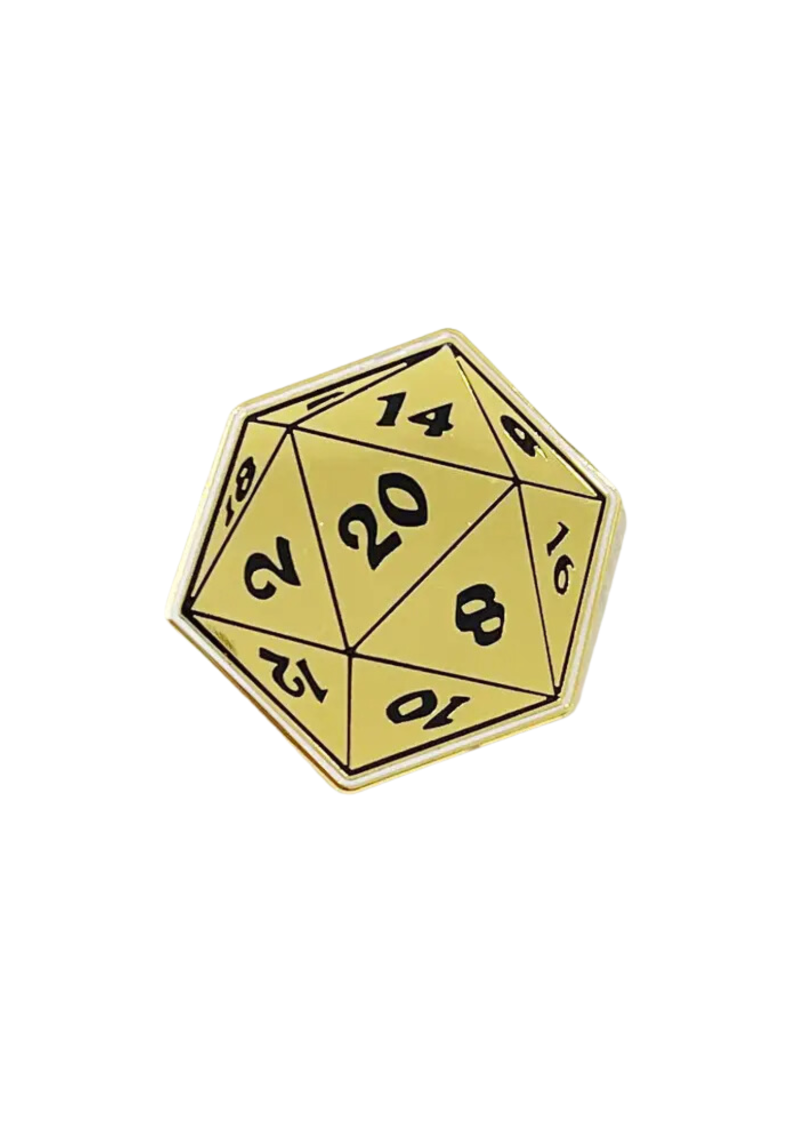 Strike Gently Co D20 Enamel Pin