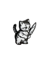 Strike Gently Co Evil Kitty Enamel Pin
