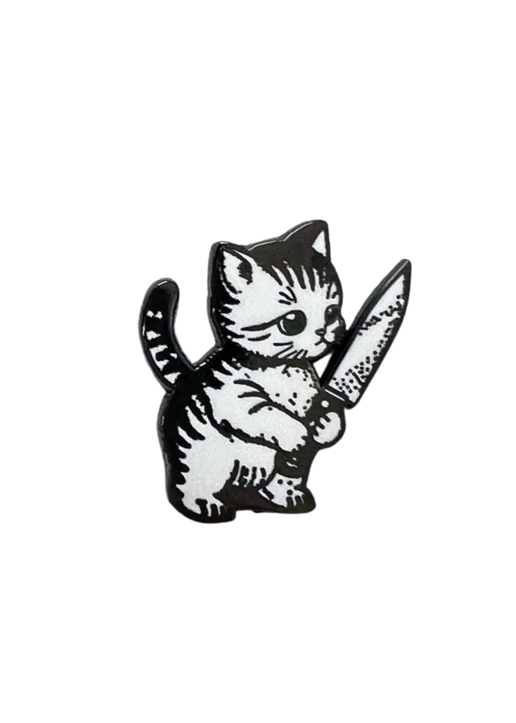 Strike Gently Co Evil Kitty Enamel Pin
