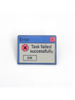 Strike Gently Co Task Failed Successfully Enamel Pin