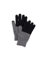 Verloop Colorblock Knit Touchscreen Gloves - Black Grey