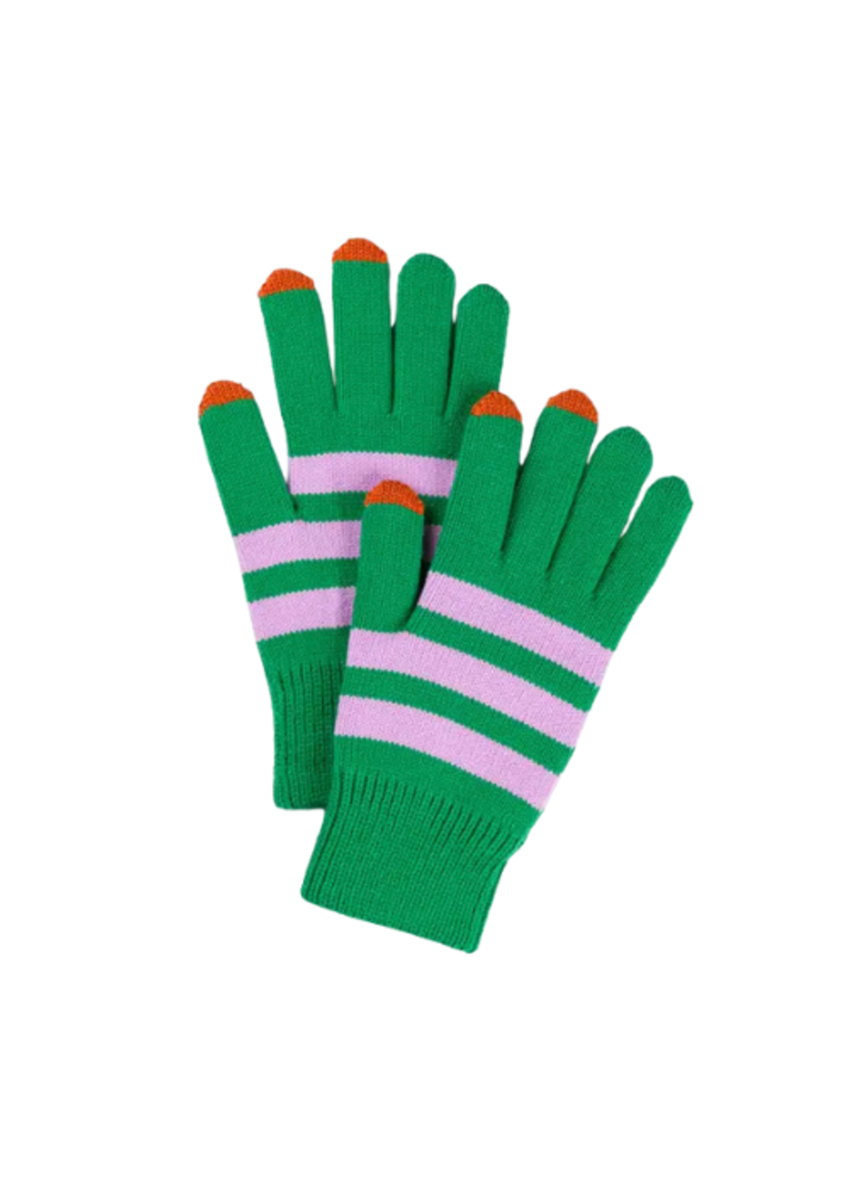 Verloop Striped Touchscreen Gloves - Kelly Lilac
