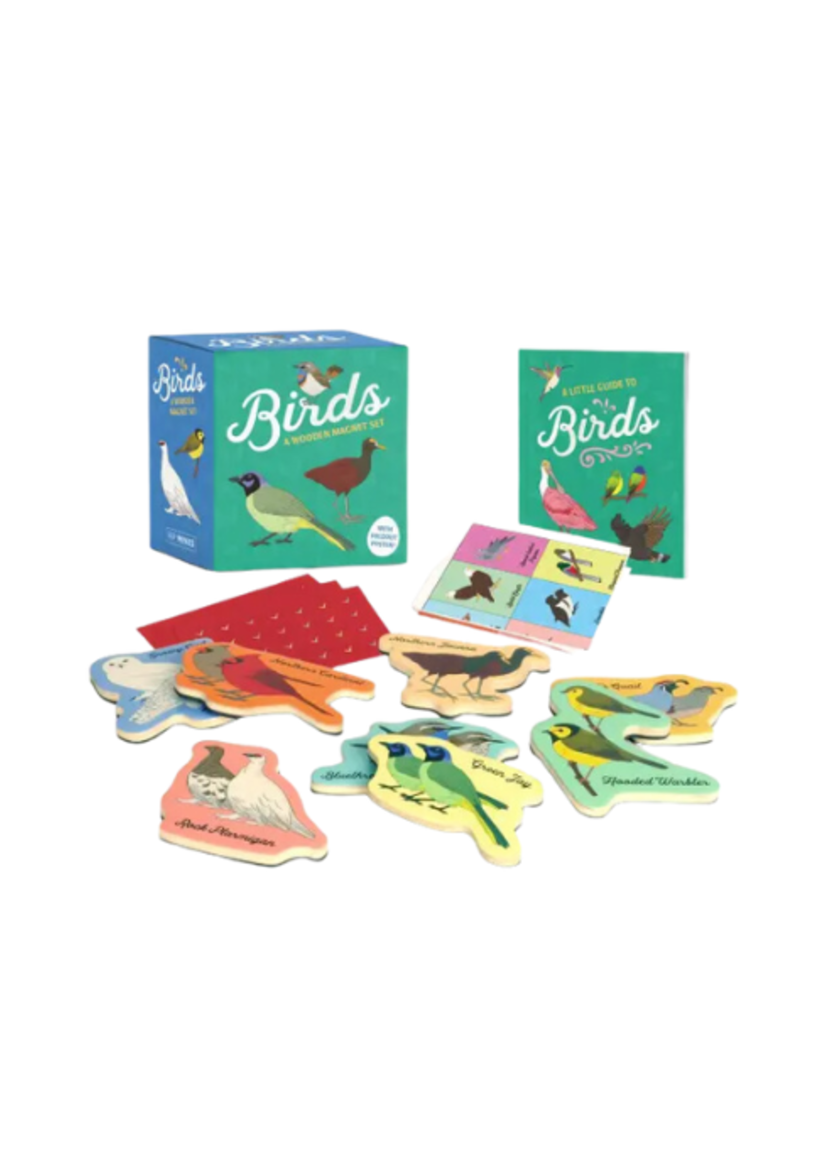 Hachette Book Group Birds Wooden Magnet Set