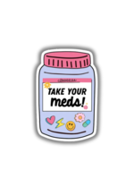 Sonny Rising Take Your Meds Sticker