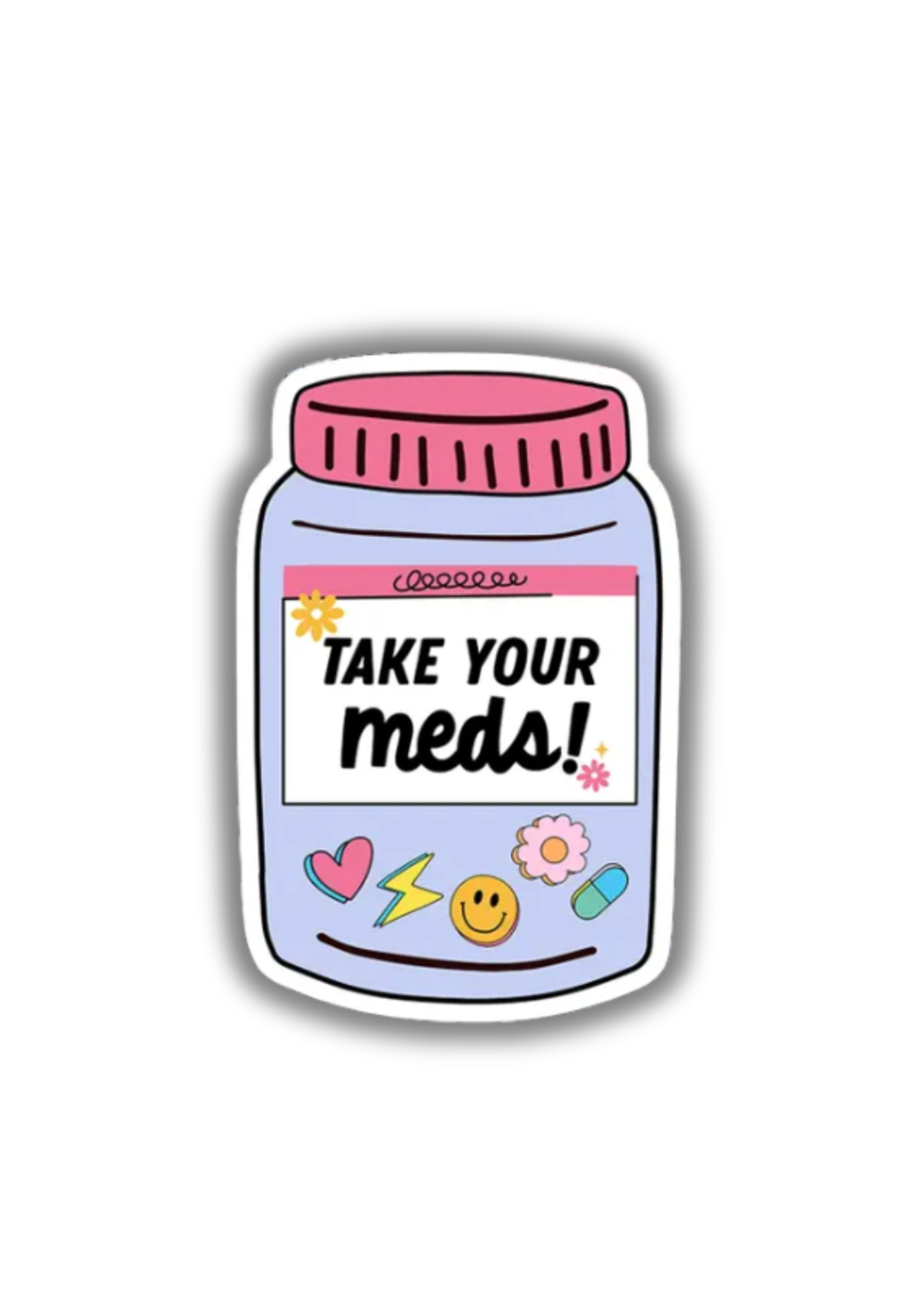 Sonny Rising Take Your Meds Sticker