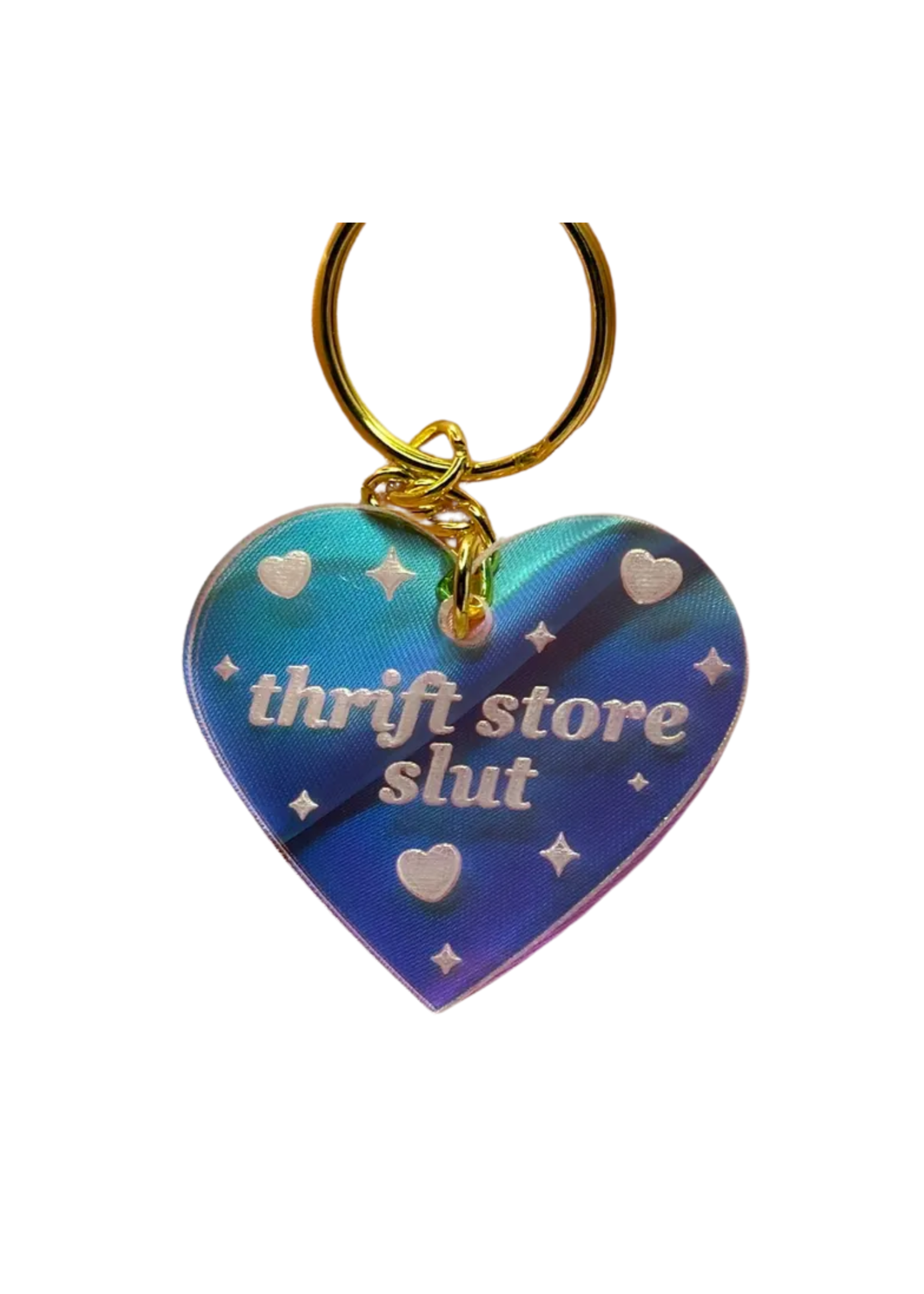 ShlemonArt Thrift Store Slut Keychain
