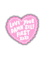 Sonny Rising Love Your Damn Self First Sticker