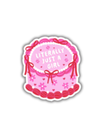 Sonny Rising Literally Just A Girl Cake Sticker