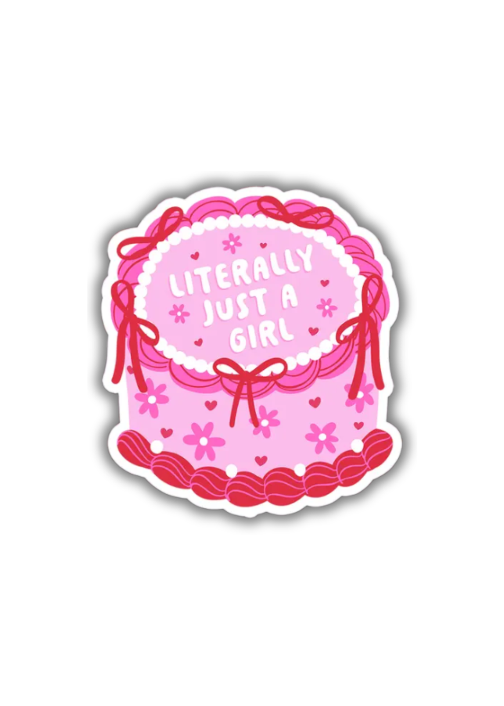 Sonny Rising Literally Just A Girl Cake Sticker