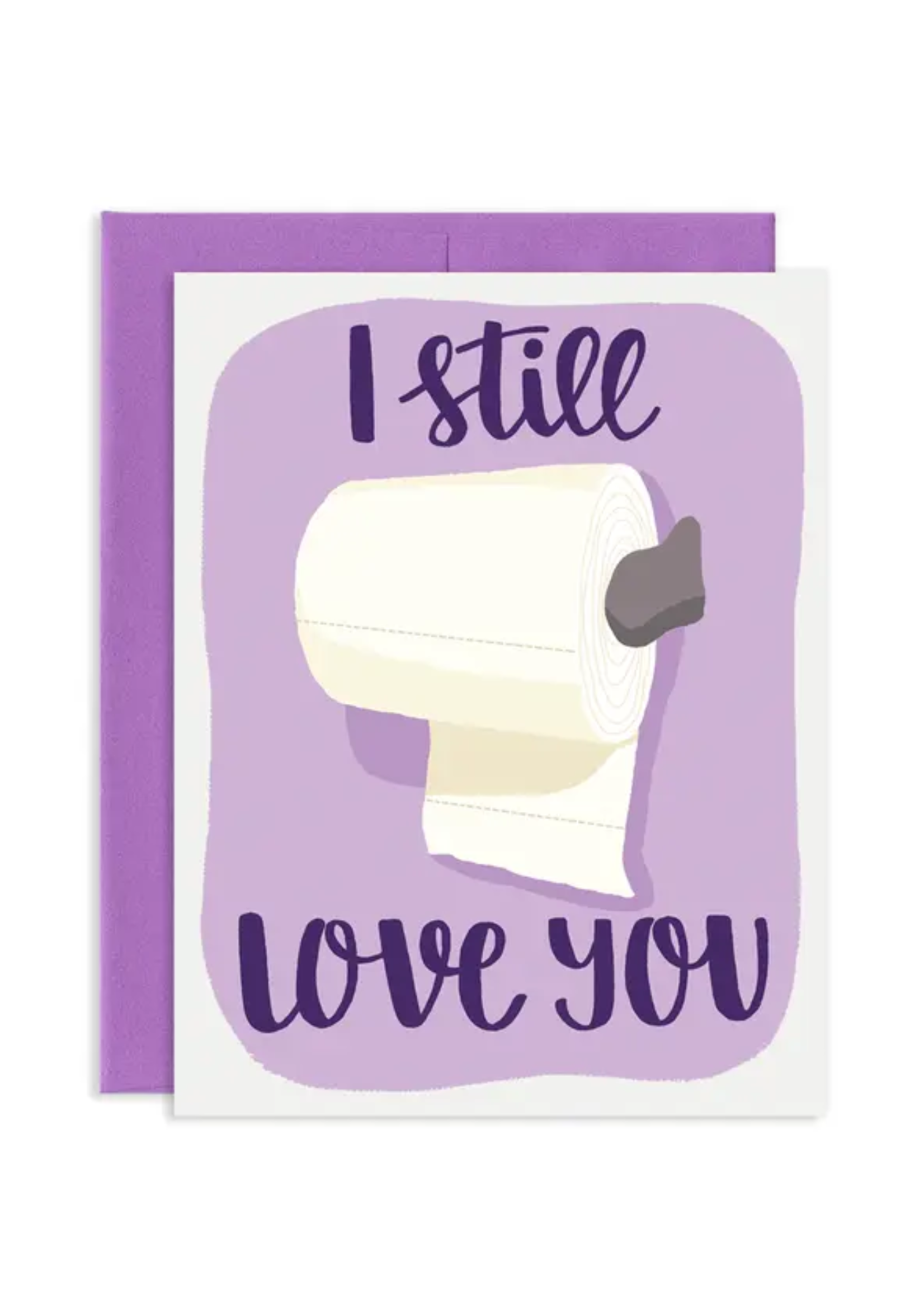 Grey Street Paper Love Card - Toilet Paper Wrong Way