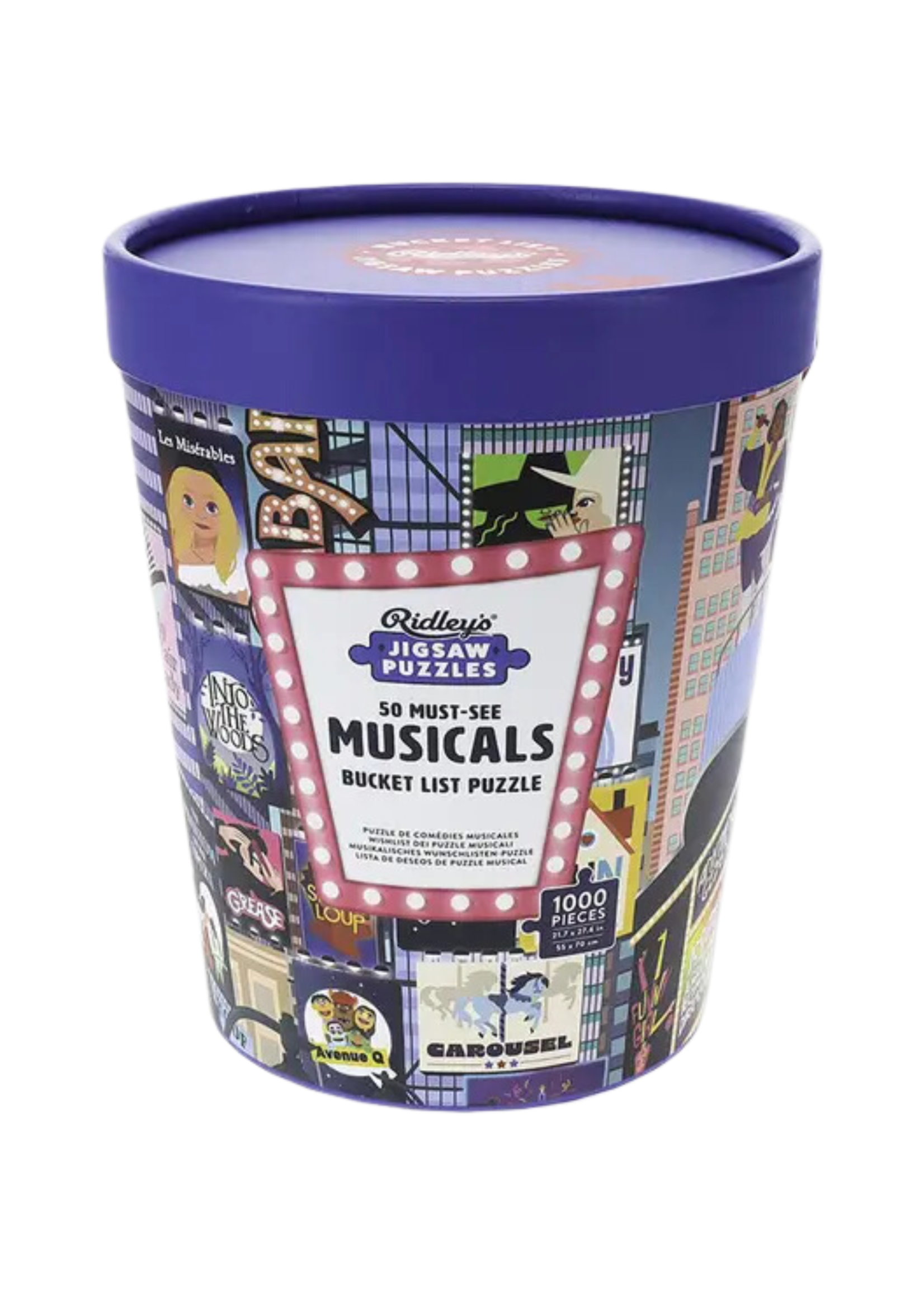 Chronicle Books 50 Must-See Musicals Bucket List Puzzle