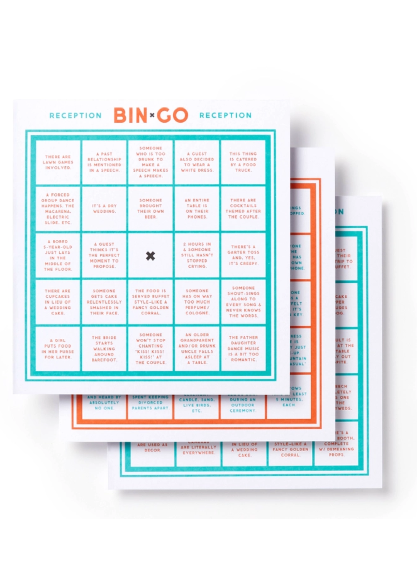 Chronicle Books Bin-go Endure A Wedding Bingo Book