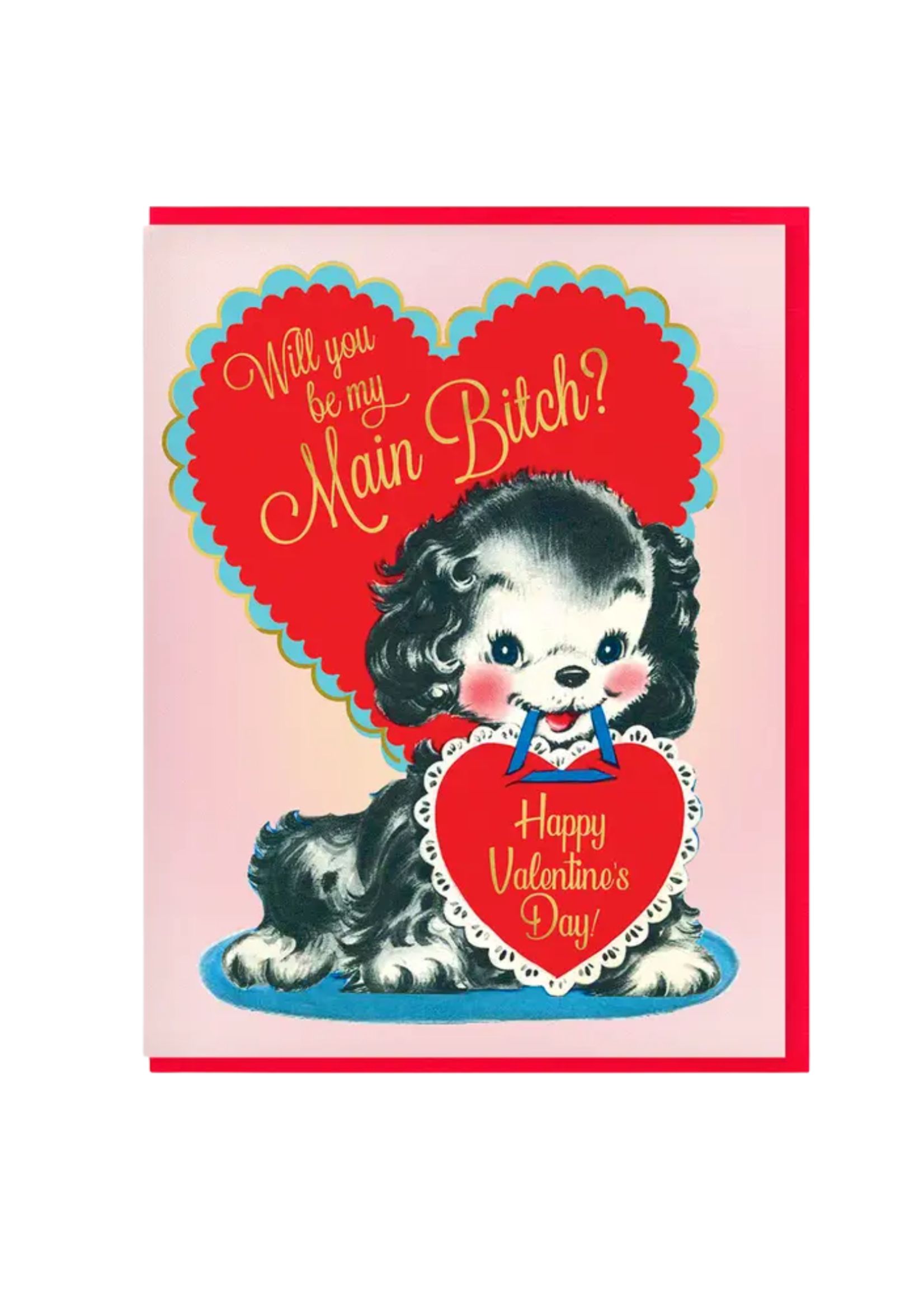 Smitten Kitten Valentine's Day Card - Main Bitch