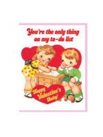 Smitten Kitten Valentine's Day Card - To-Do List