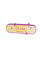 Strike Gently Co I'm Fine Band-Aid Enamel Pin