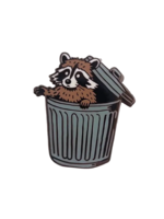 Strike Gently Co Garbage Raccoon Enamel Pin