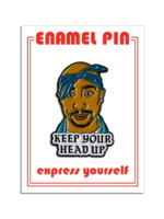 The Found Keep Your Head Up Tupac Enamel Pin