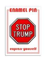 The Found Stop Trump Enamel Pin