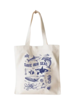 EnchantingSunshine Save Our Seas Tote Bag