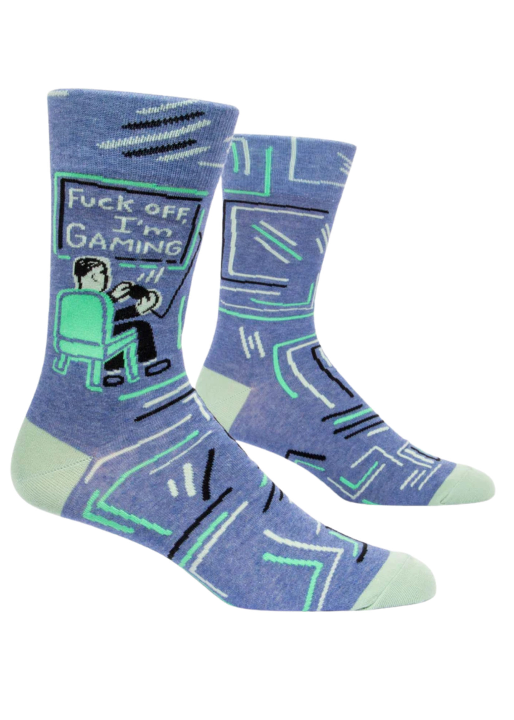 Blue Q Fuck Off, I'm Gaming Men's Socks