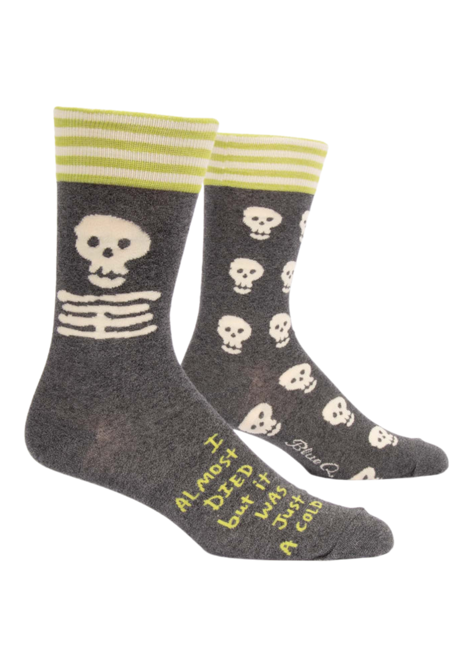 Blue Q I Almost Died But It Was Just A Cold Men's Socks