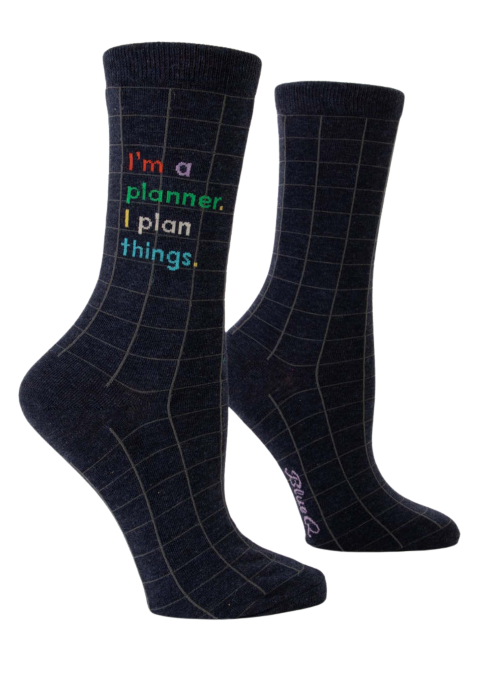 Blue Q I'm A Planner, I Plan Things Women's Socks