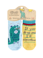 Blue Q I Love Your Face / If You Drop Me I'll Remember Baby Socks