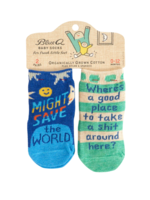 Blue Q Might Save The World/Where's A Good Place To Take A Shit Baby Socks
