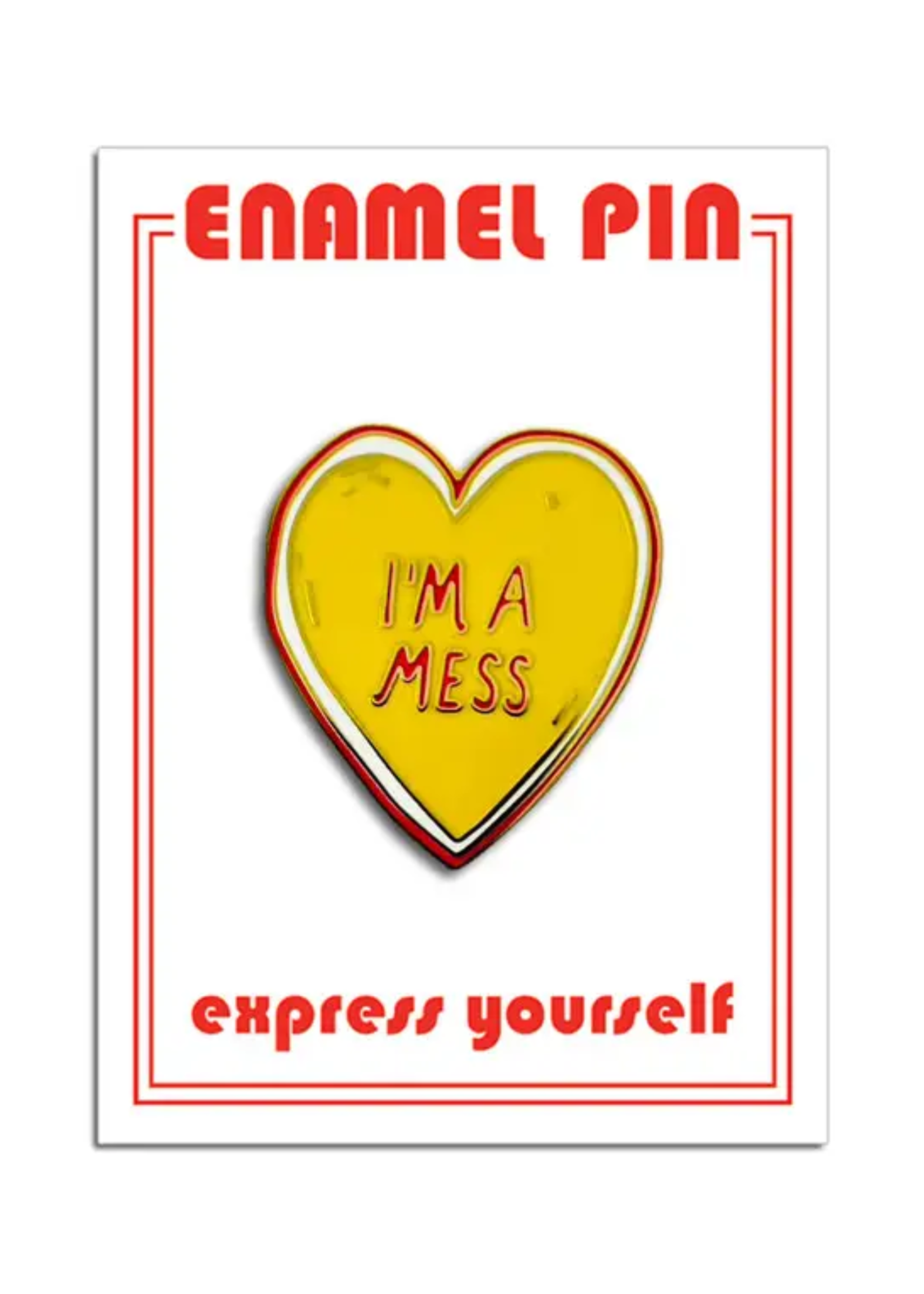 The Found I'm A Mess Enamel Pin