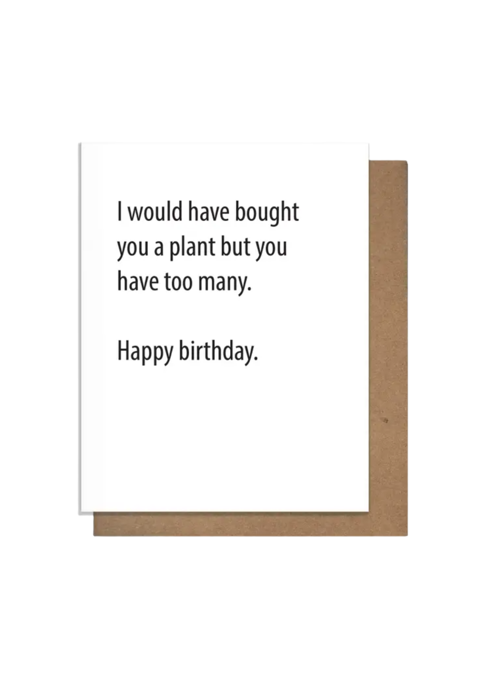 Pretty Alright Goods Birthday Card - Plant