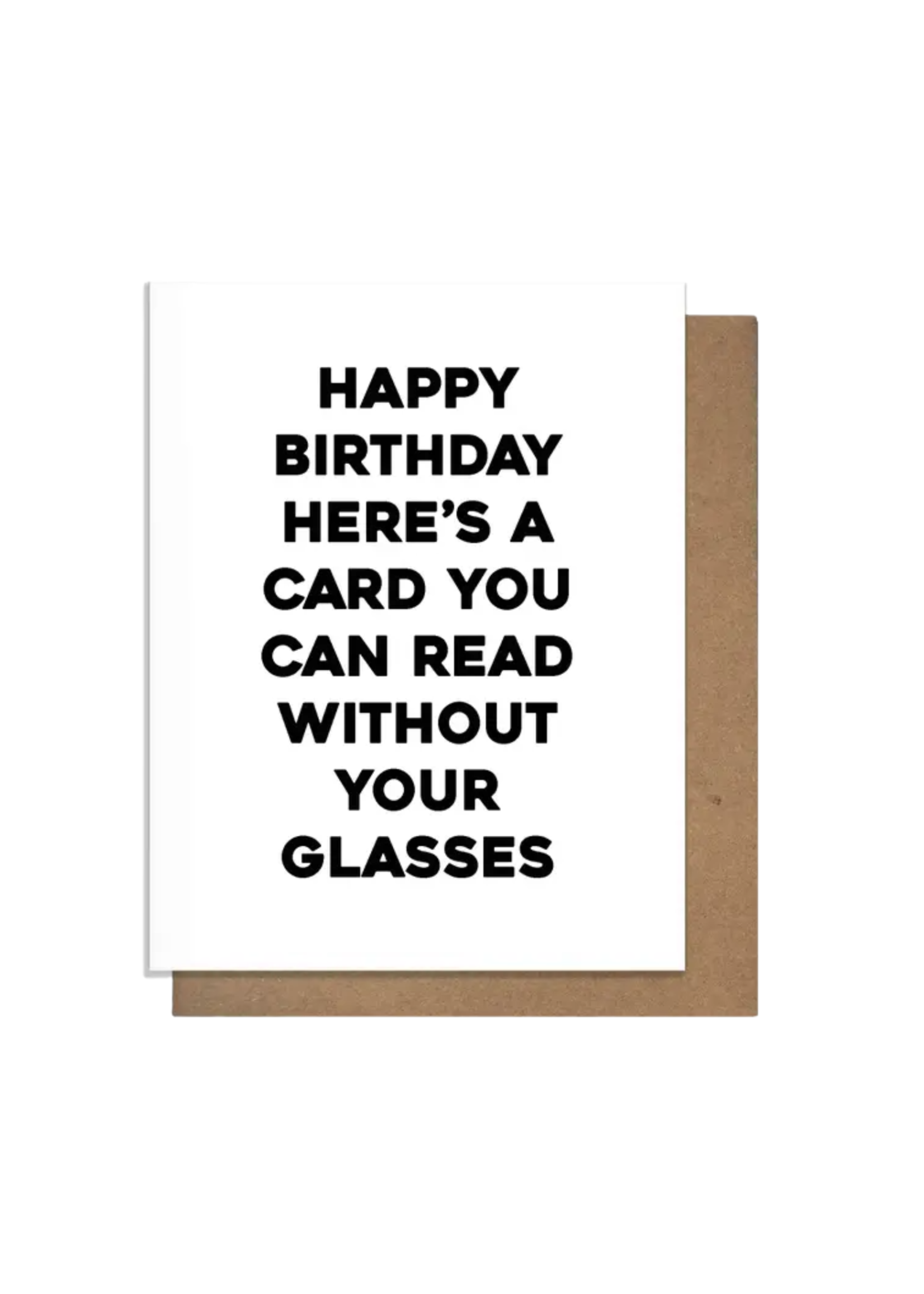 Pretty Alright Goods Birthday Card - Glasses