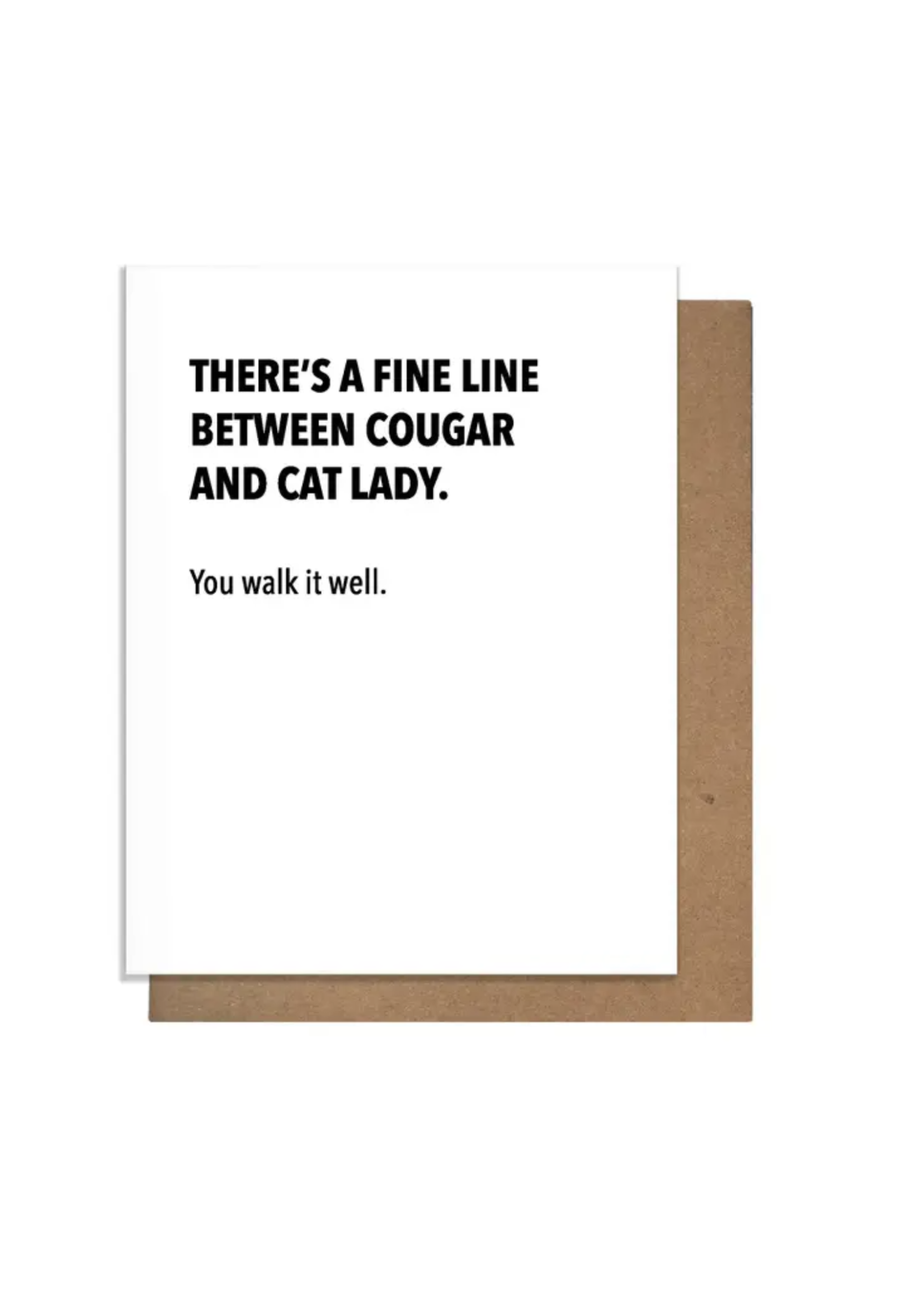 Pretty Alright Goods Birthday Card - Cougar