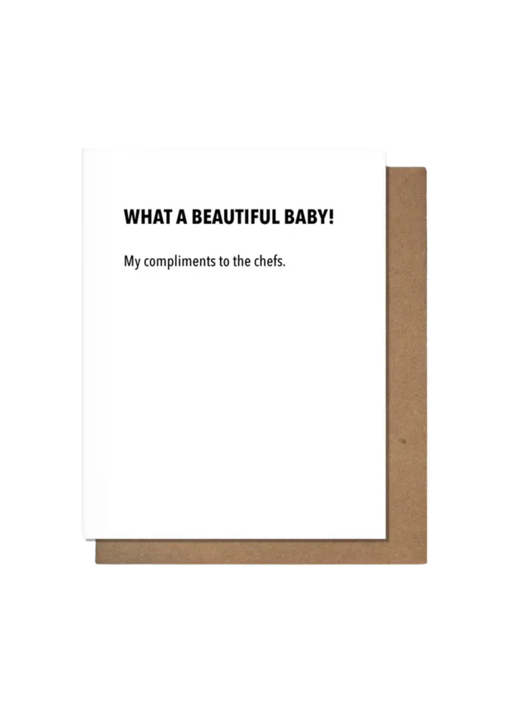 Pretty Alright Goods New Baby Card - Beautiful Baby