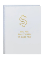 Chez Gagné Birthday Card - Hard to Shop For Paper Clip