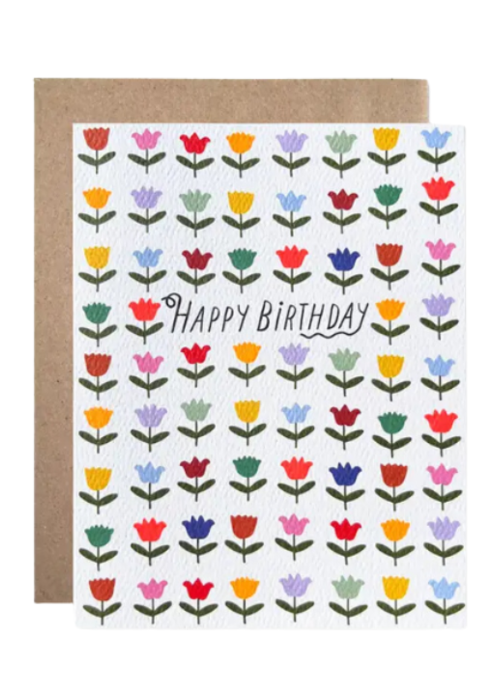 Hartland Cards Birthday Card - Rainbow Tulips
