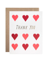 Hartland Cards Thank You Card - Large Hearts