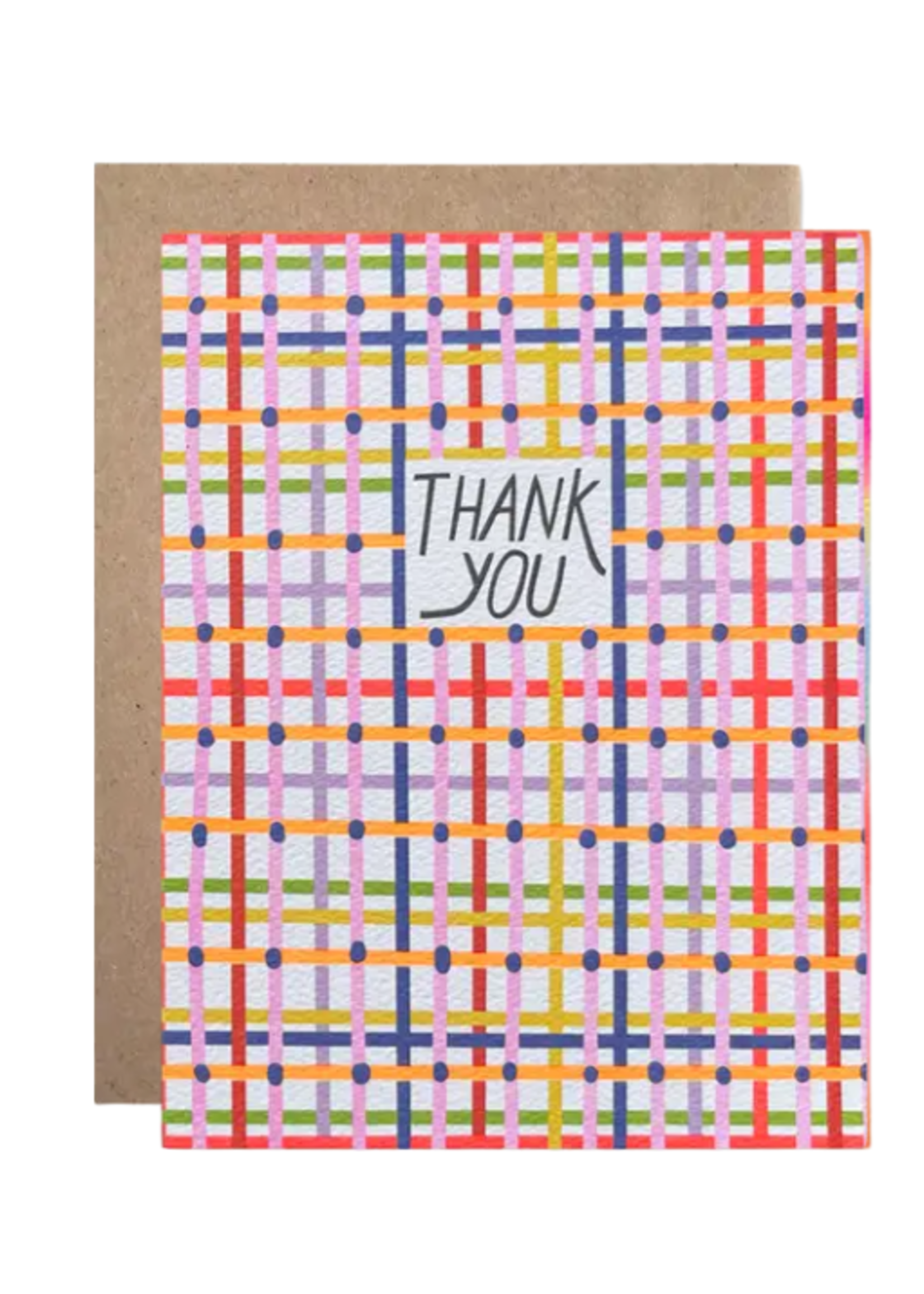 Hartland Cards Thank You Card - Plaid