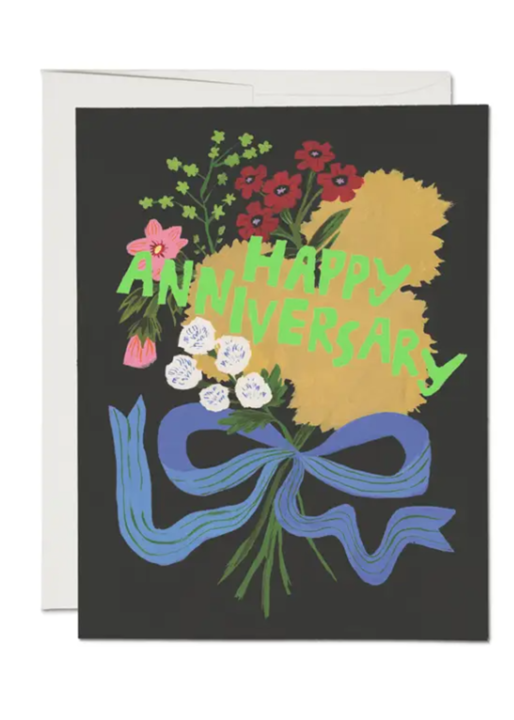 Red Cap Cards Anniversary Card - Anniversary Bouquet