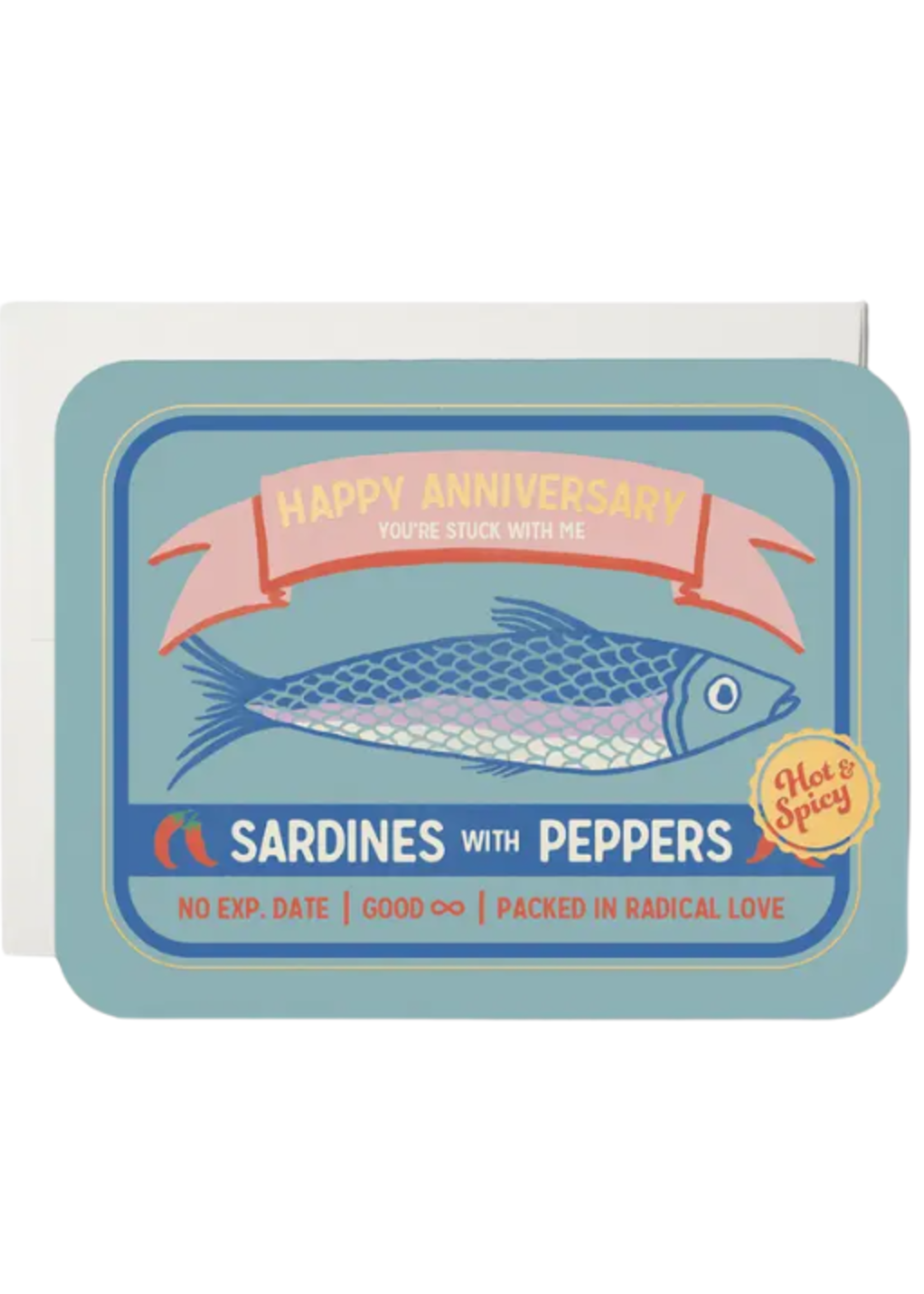 Red Cap Cards Anniversary Card - Stuck With Me